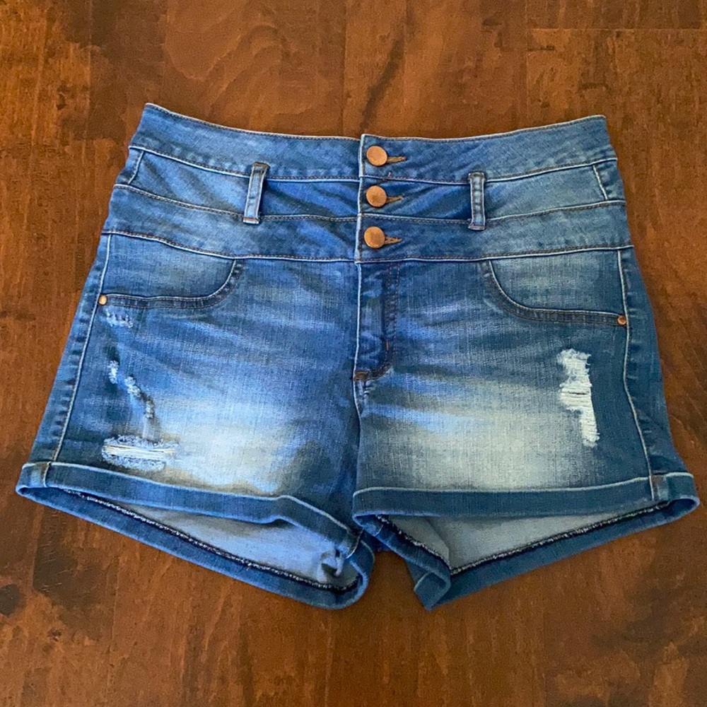 Blue jean shorts
